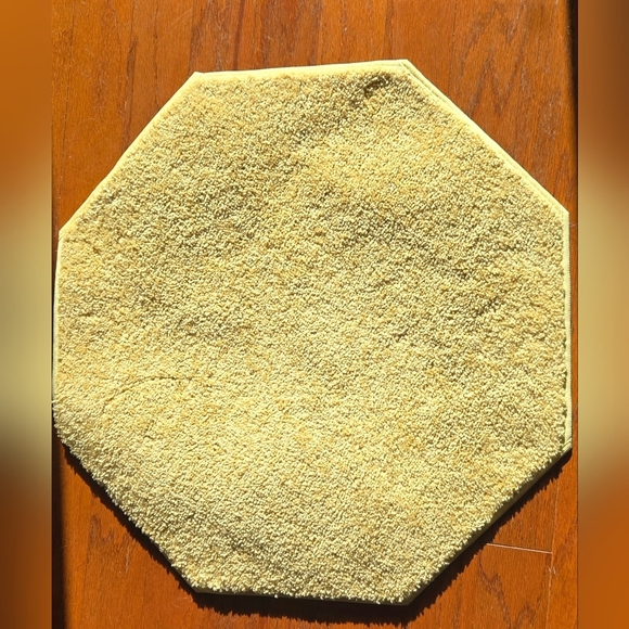 Yellow Octagonal Pet Friendly Rug - Picture 1 of 5